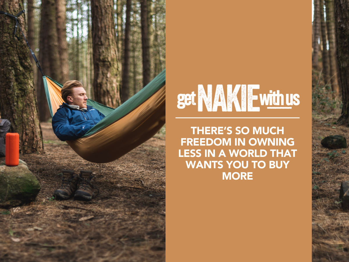 There’s so much freedom in owning less in a world that wants you to buy more