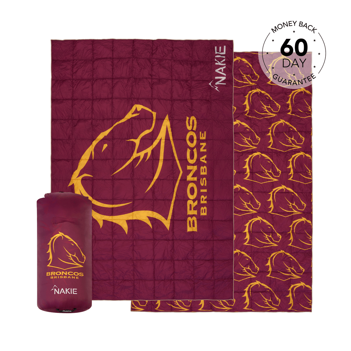 Broncos - NRL Sustainable Down Puffy Blanket