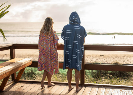 Salty Waves - Hooded Towel Recycled Sand Free