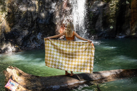 Retro Shores - Recycled Sand Free Beach Towel