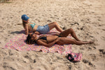 XL Rosy Tides - Recycled Sand Free Beach Blanket preview #10