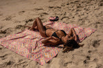 XL Rosy Tides - Recycled Sand Free Beach Blanket preview #9