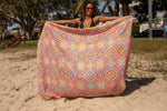 XL Rosy Tides - Recycled Sand Free Beach Blanket preview #8