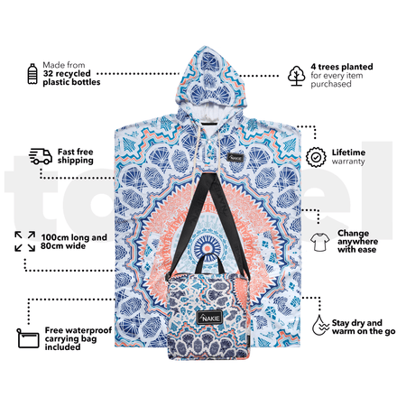 Sound of Summer - Hooded Towel Recycled Sand Free