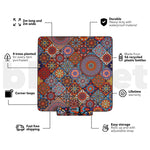 Studio shot of Nakie's picnic blanket highlighting its key benefits. preview #3