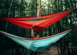 Recycled Double Hammock with Straps x 2 - Couple Combo - Nakie preview #2