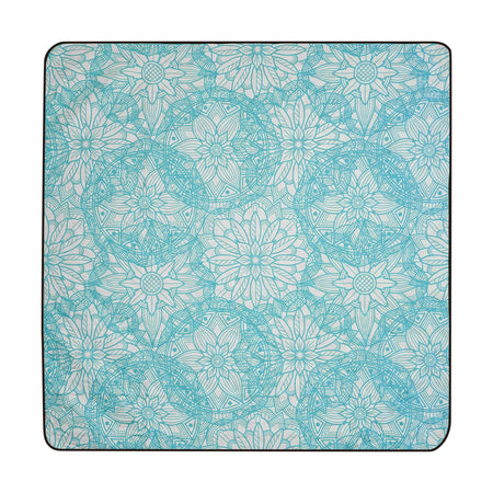 Studio shot of Nakie's picnic blanket in Floating Lotus color, featuring its serene and calming hue, ideal for picnics and relaxation in nature.