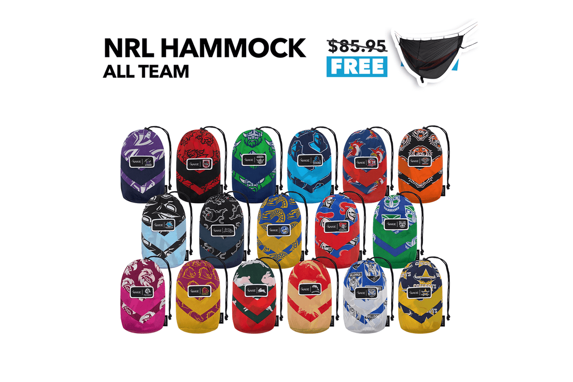 NRL Recycled Hammock with Straps - All Teams