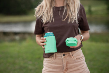 Mint Green - Cooler & Coffee Cup
