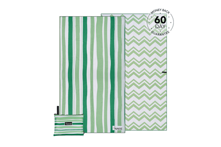 Daintree Green - Recycled Sand Free Beach Towel