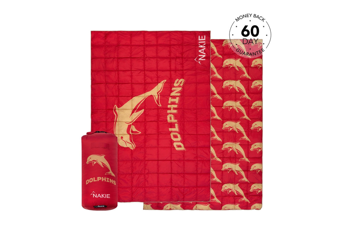 Dolphins - NRL Sustainable Down Puffy Blanket