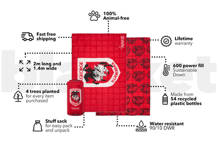 Dragons - NRL Sustainable Down Puffy Blanket
