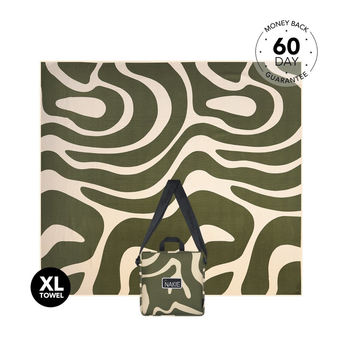 XL Eucalyptus Green - Recycled Sand Free Beach Blanket