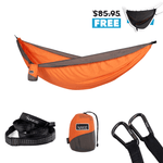 Sunburnt Orange -  Recycled Hammock with Straps preview #12
