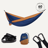 River Blue - Recycled Hammock with Straps