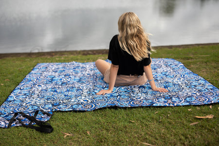 Indigo Soul - Recycled Picnic Blanket