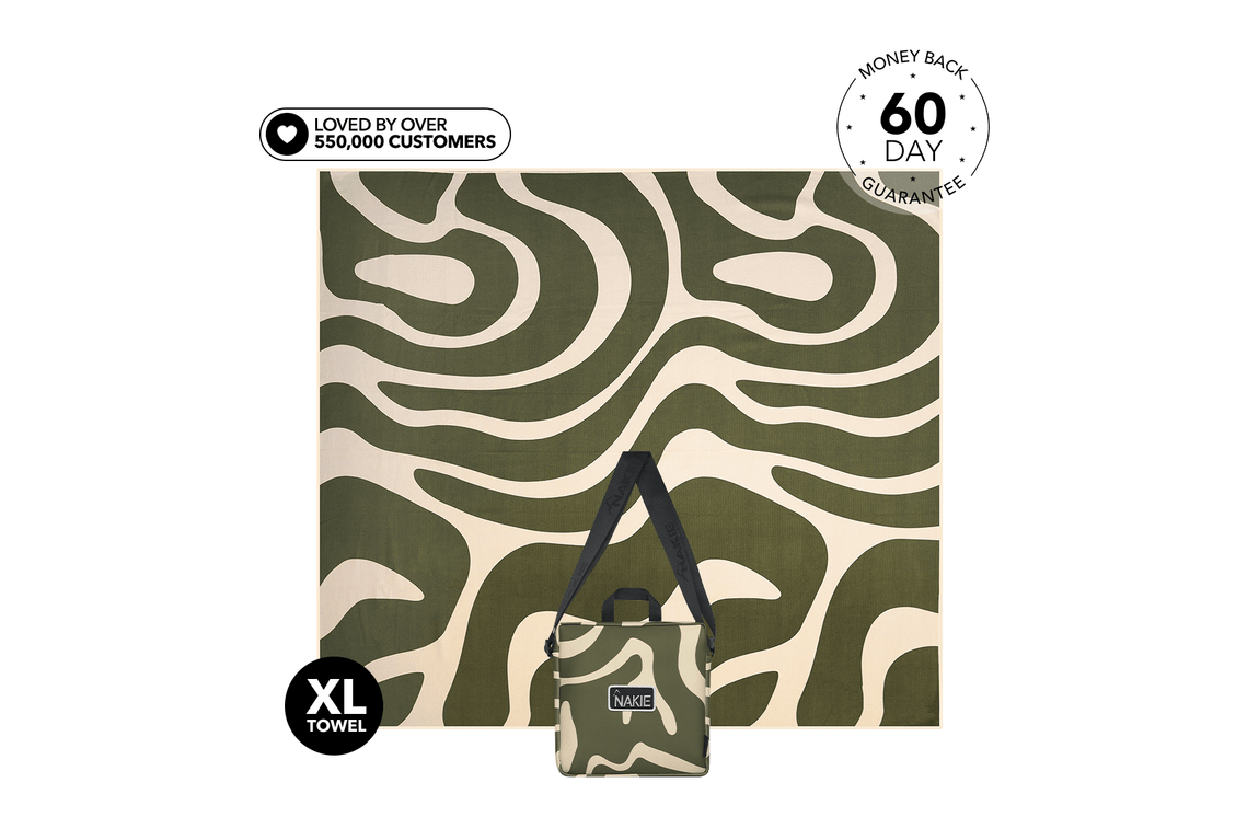 XL Eucalyptus Green - Recycled Sand Free Beach Blanket