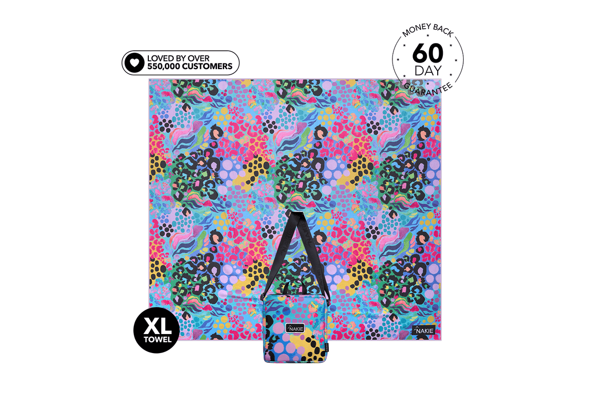 XL Kasey Rainbow - Recycled Sand Free Beach Blanket