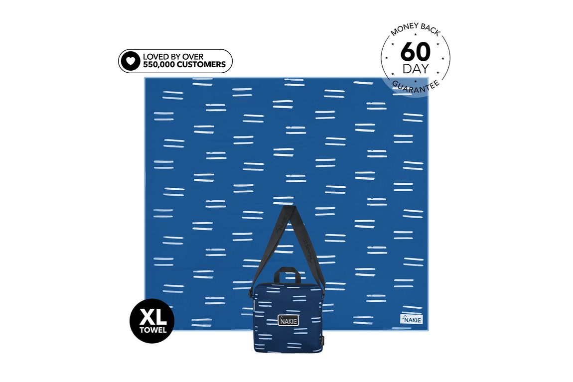 XL Salty Waves - Recycled Sand Free Beach Blanket