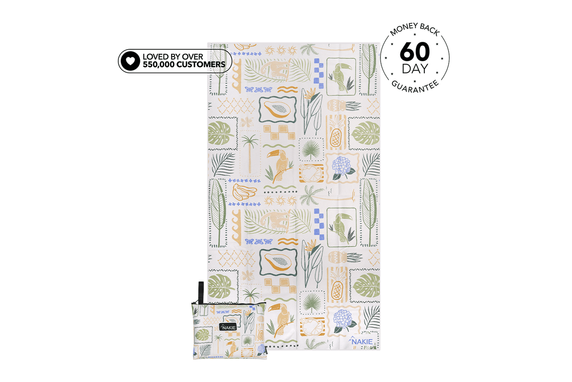 Toucan Bay - Recycled Sand Free Beach Towel