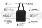 Midnight Black - Recycled Tote Bag preview #3
