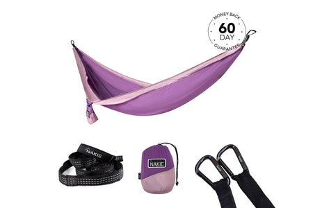 Mulberry Purple - Recycled Hammock with Straps