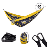 Nakie NRL Cowboys Hammock set with accessories on a white background, featuring a money-back guarantee badge. preview #1