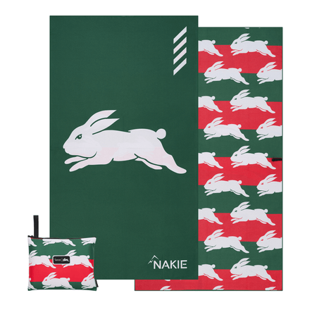 Rabbitohs - NRL Recycled Sand Free Beach Towel