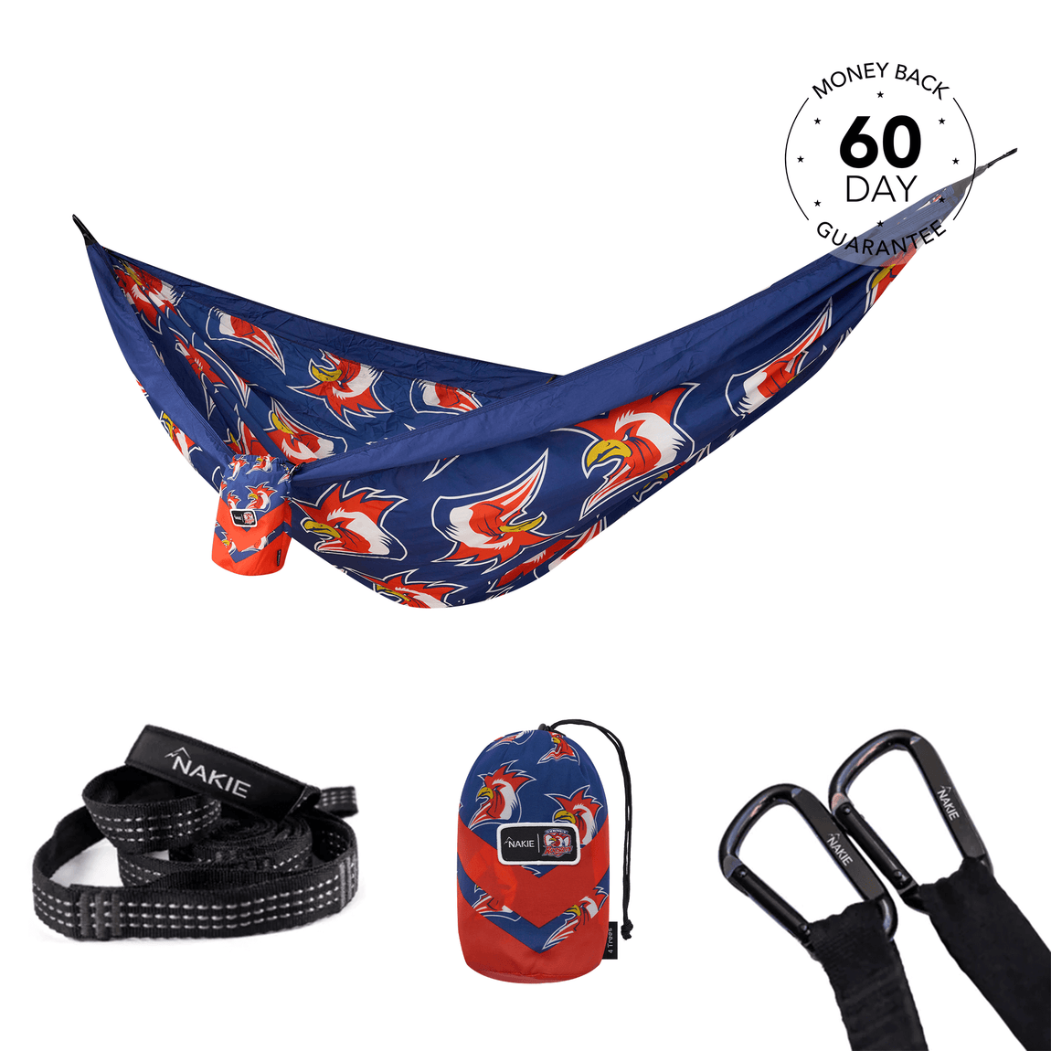 Roosters - NRL Recycled Hammock with Straps
