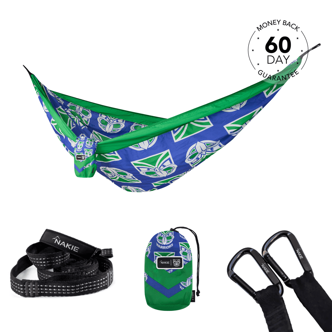 Warriors - NRL Recycled Hammock with Straps