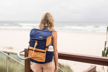 River Blue - Recycled Travel Backpack