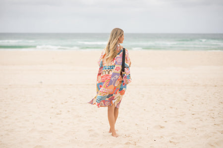 Retro Shores - Hooded Towel Recycled Sand Free
