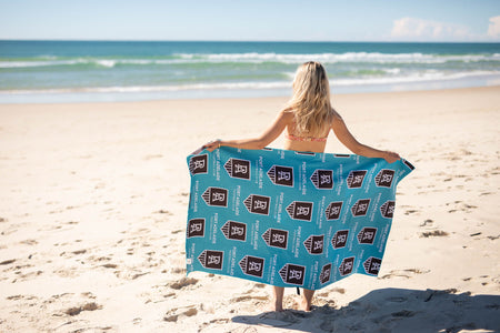 Port Adelaide Power - AFL Recycled Sand Free Beach Towel