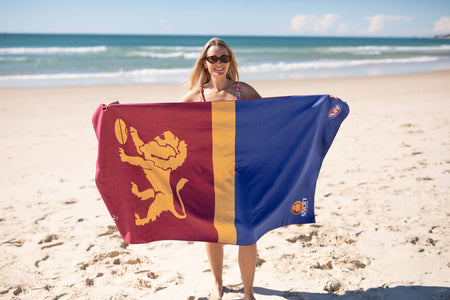 Brisbane Lions - AFL Recycled Sand Free Beach Towel