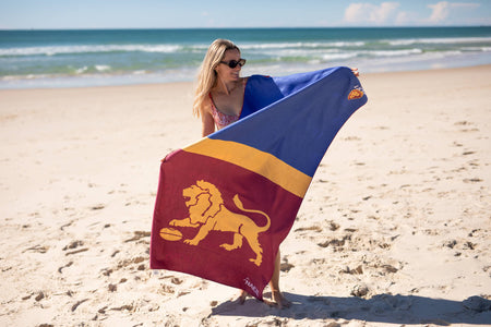 Brisbane Lions - AFL Recycled Sand Free Beach Towel