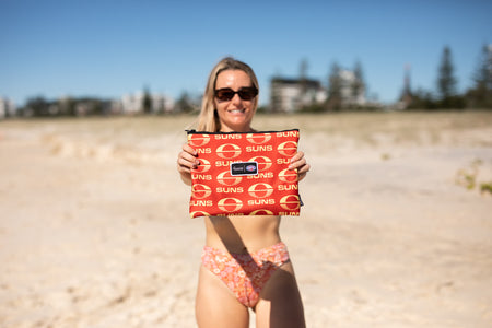 Gold Coast SUNS - AFL Recycled Sand Free Beach Towel