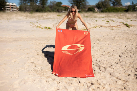 Gold Coast SUNS - AFL Recycled Sand Free Beach Towel
