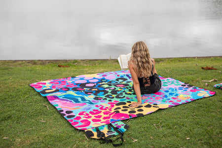 Kasey Rainbow - Recycled Picnic Blanket