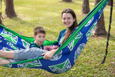 Warriors - NRL Recycled Hammock with Straps