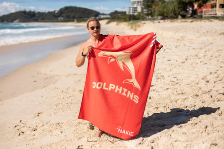 Dolphins - NRL Recycled Sand Free Beach Towel