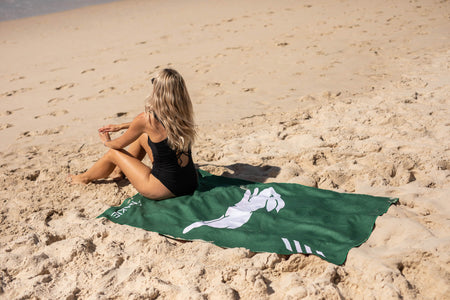 Rabbitohs - NRL Recycled Sand Free Beach Towel