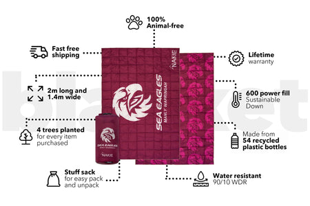 Sea Eagles - NRL Sustainable Down Puffy Blanket