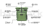 Spring Green - Recycled Cooler Backpack preview #3