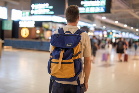 River Blue - Recycled Travel Backpack