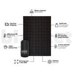 Midnight Black - Sustainable Down Puffy Blanket preview #3