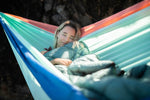 Recycled Hammock, Towel & Puffy Blanket Combo