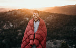 Earth Red - Sustainable Down Puffy Blanket