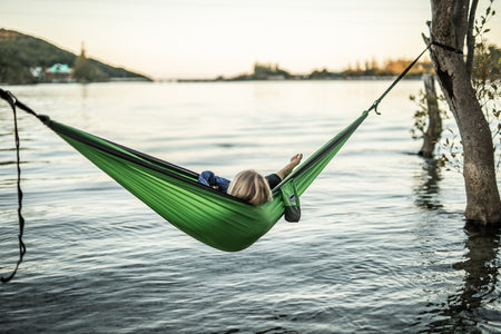 Forest Green - Recycled Hammock with Straps