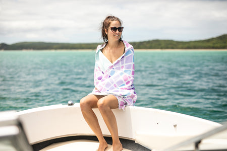 Recycled Hammock, Towel & Puffy Blanket Combo