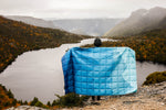 Mountain Blue - Sustainable Down Puffy Blanket